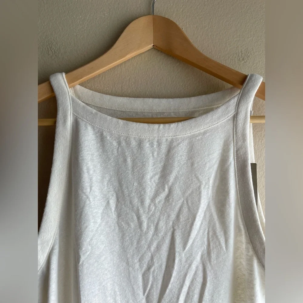 New J.Crew Stretch Linen Women Tank Top Size Large